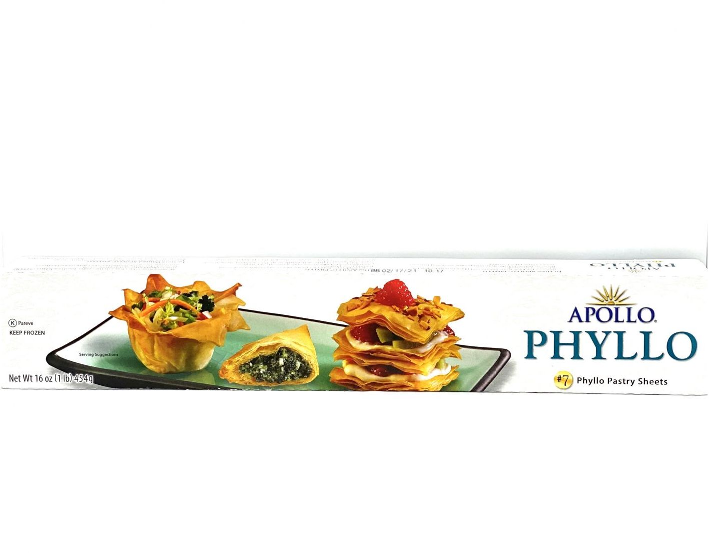 Frozen products Frozen Dough PHYLLO PASTRY SHEETS 7 454g